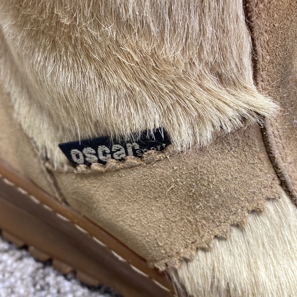 Oscar Sport Italy Apres Ski Winter Fur Boots. real animal fur! 39 8-8.5 - Picture 9 of 12